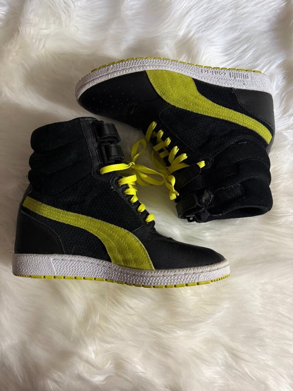 Puma Sky Wedge high top sneaker Womens size 9.5